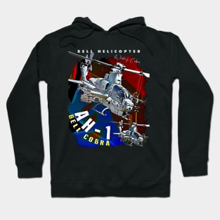 Bell Cobra AH1 USAF Attack Helicopter Hoodie